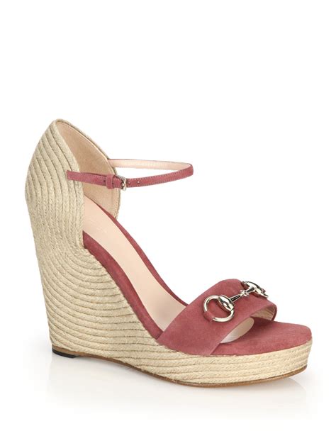 gucci espadrille flat sale|gucci espadrilles wedges pink.